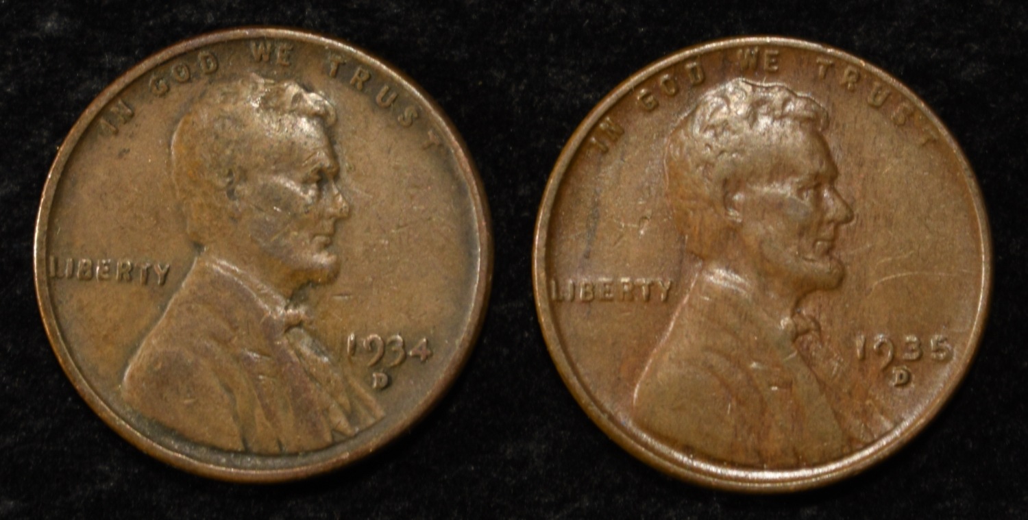 (250) WHEAT CENTS FROM THE 1930'S