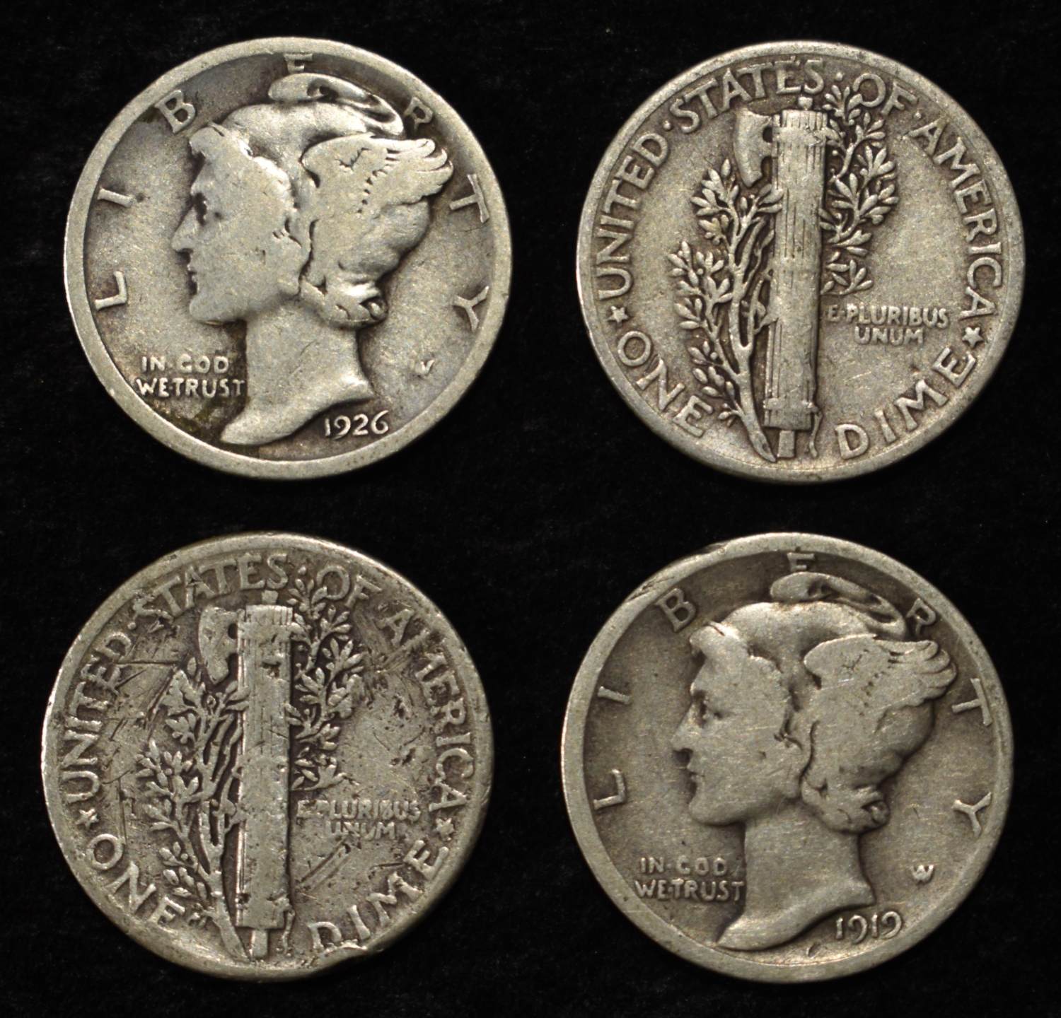 (50) MERCURY DIMES