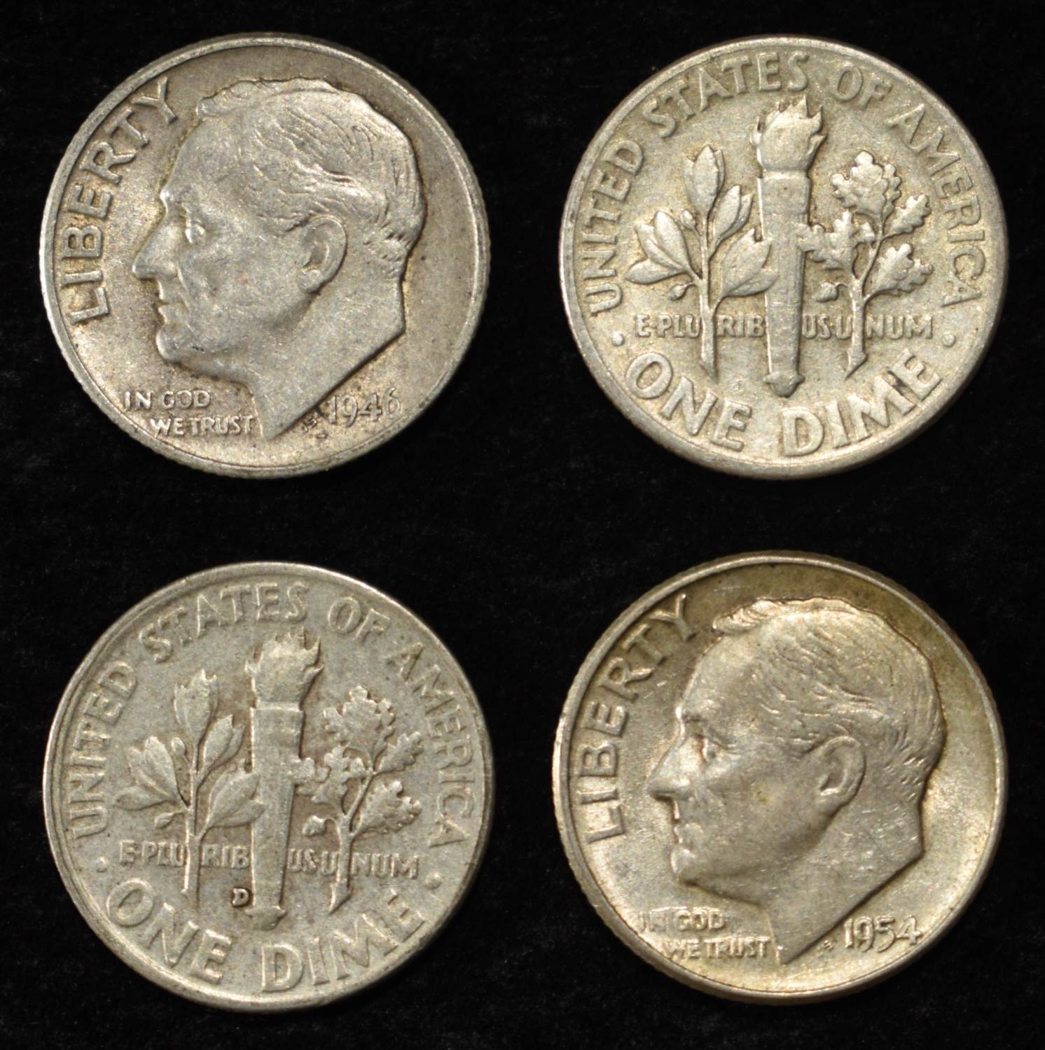 (50) ROOSEVELT DIMES 90% SILVER