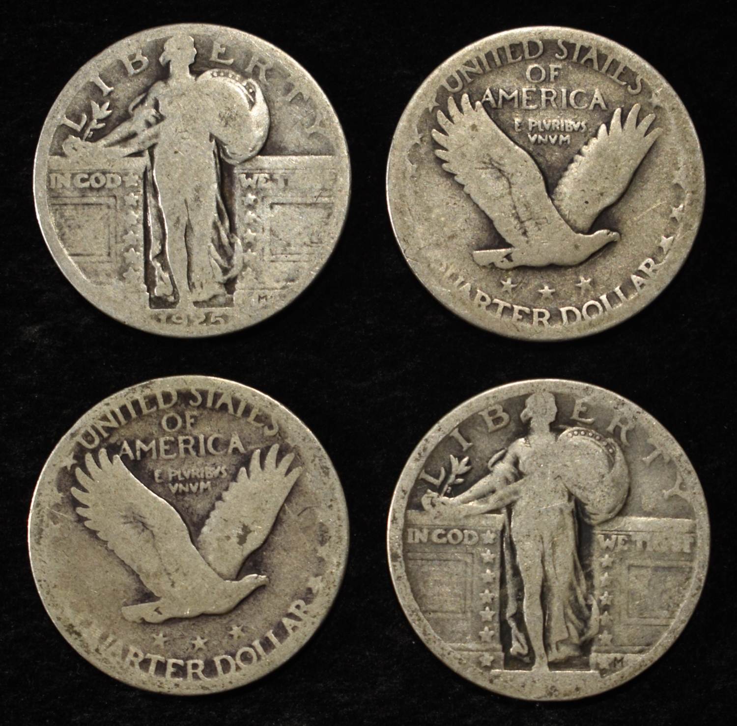 (20) STANDING LIBERTY QUARTERS