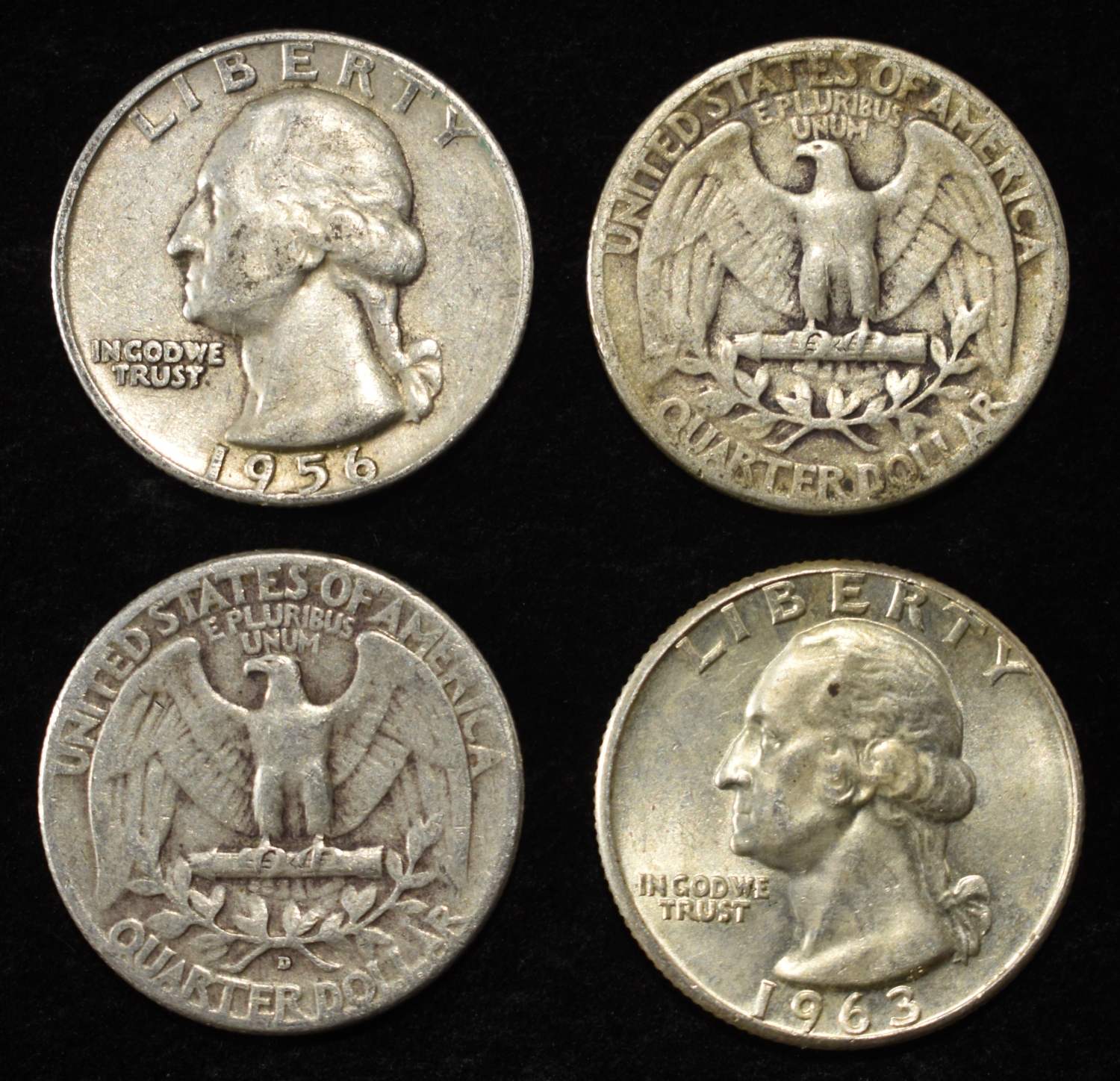 (20) WASHINGTON QUARTERS 90% SILVER