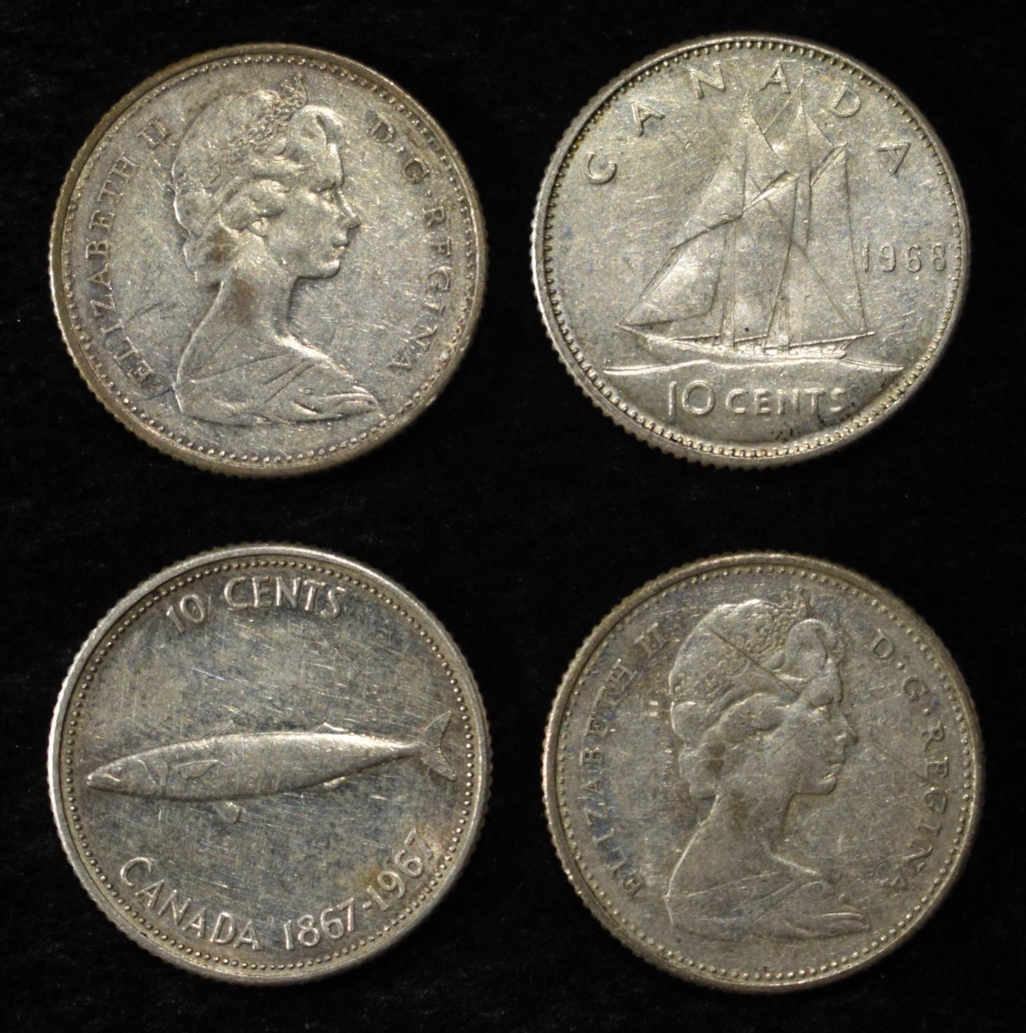 (72) 80% SILVER CANADIAN DIMES