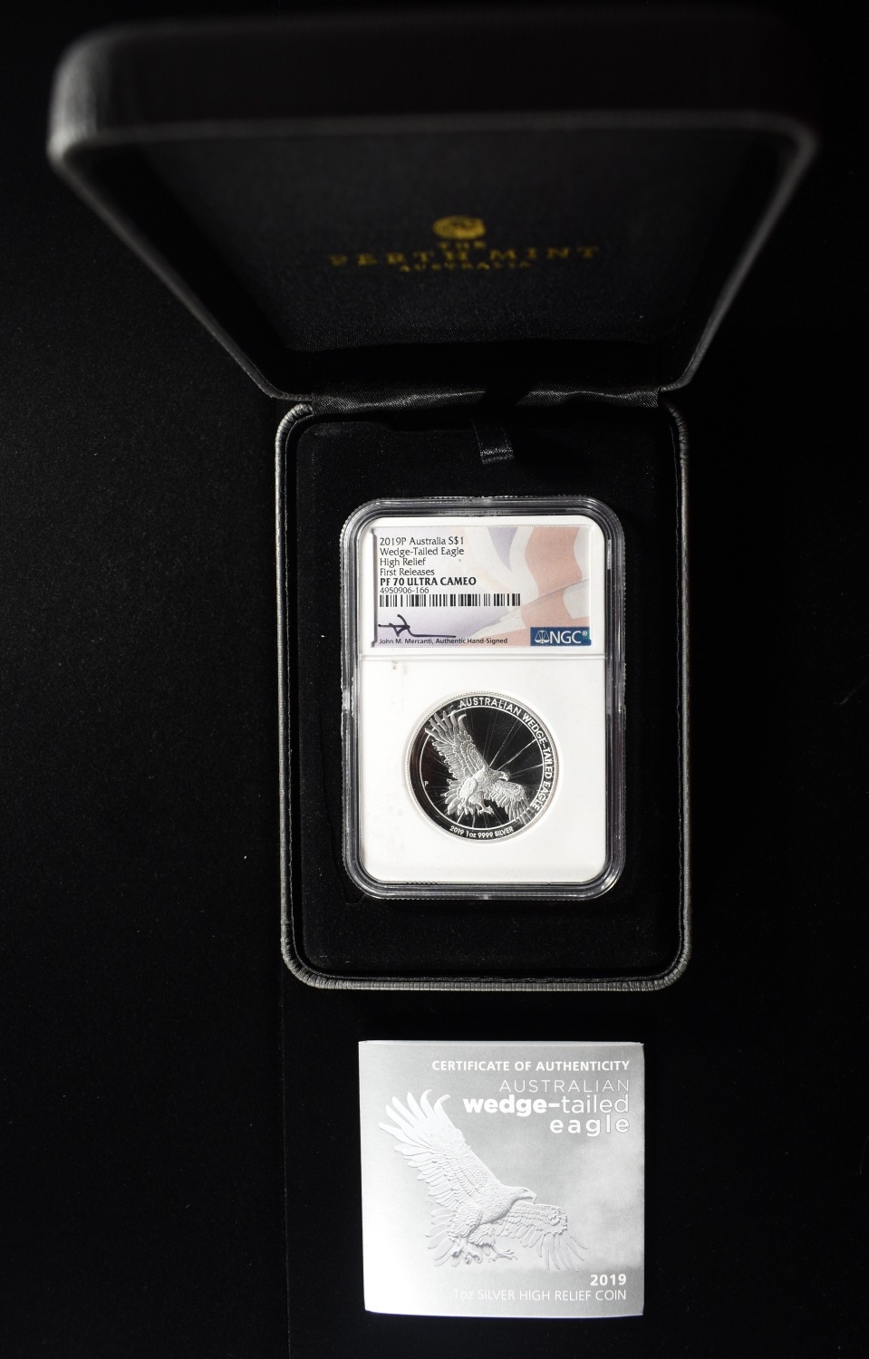 2019-P WEDGE-TAIL EAGLE 1 OZ .999 SILVER PF70 UCAM