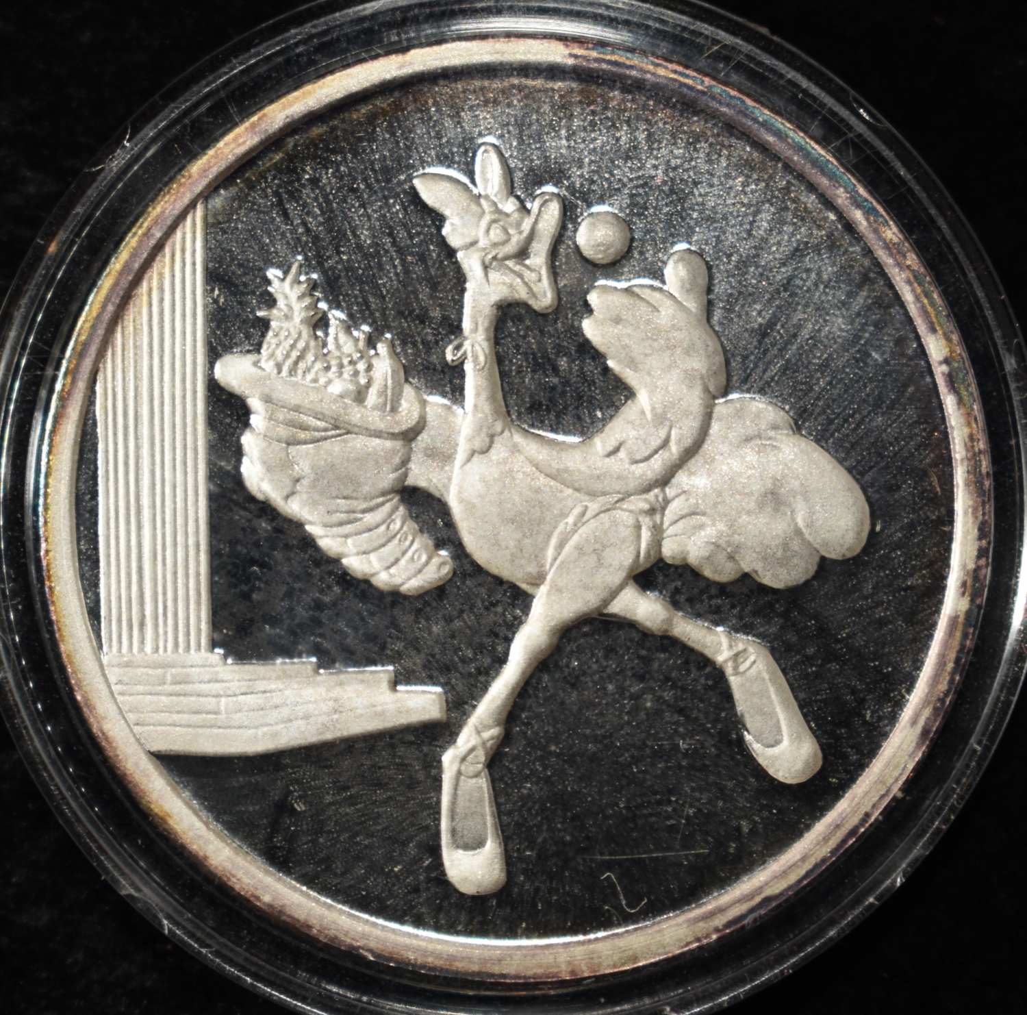 FANTASIA OSTRICH 1 OZ .999 SILVER ROUND