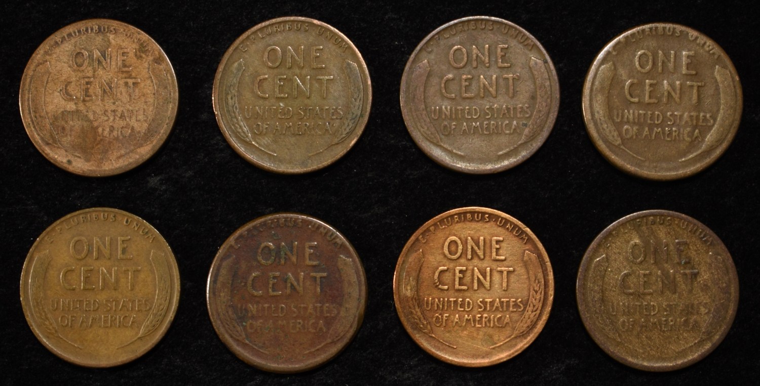 8 NICE EARLY SEMIKEY WHEAT CENTS