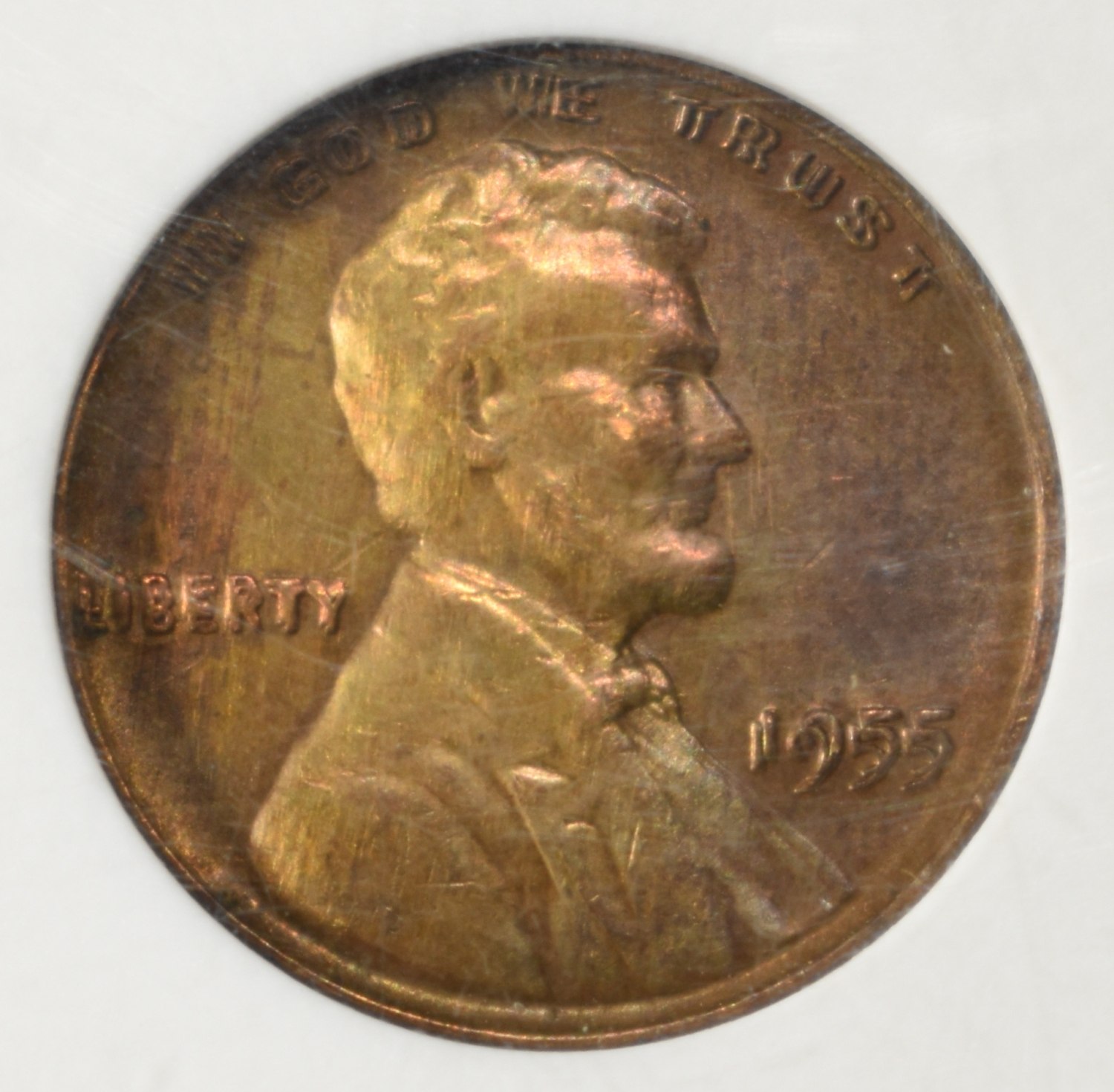 1955 DDO WHEAT CENT ANACS AU CLEANED