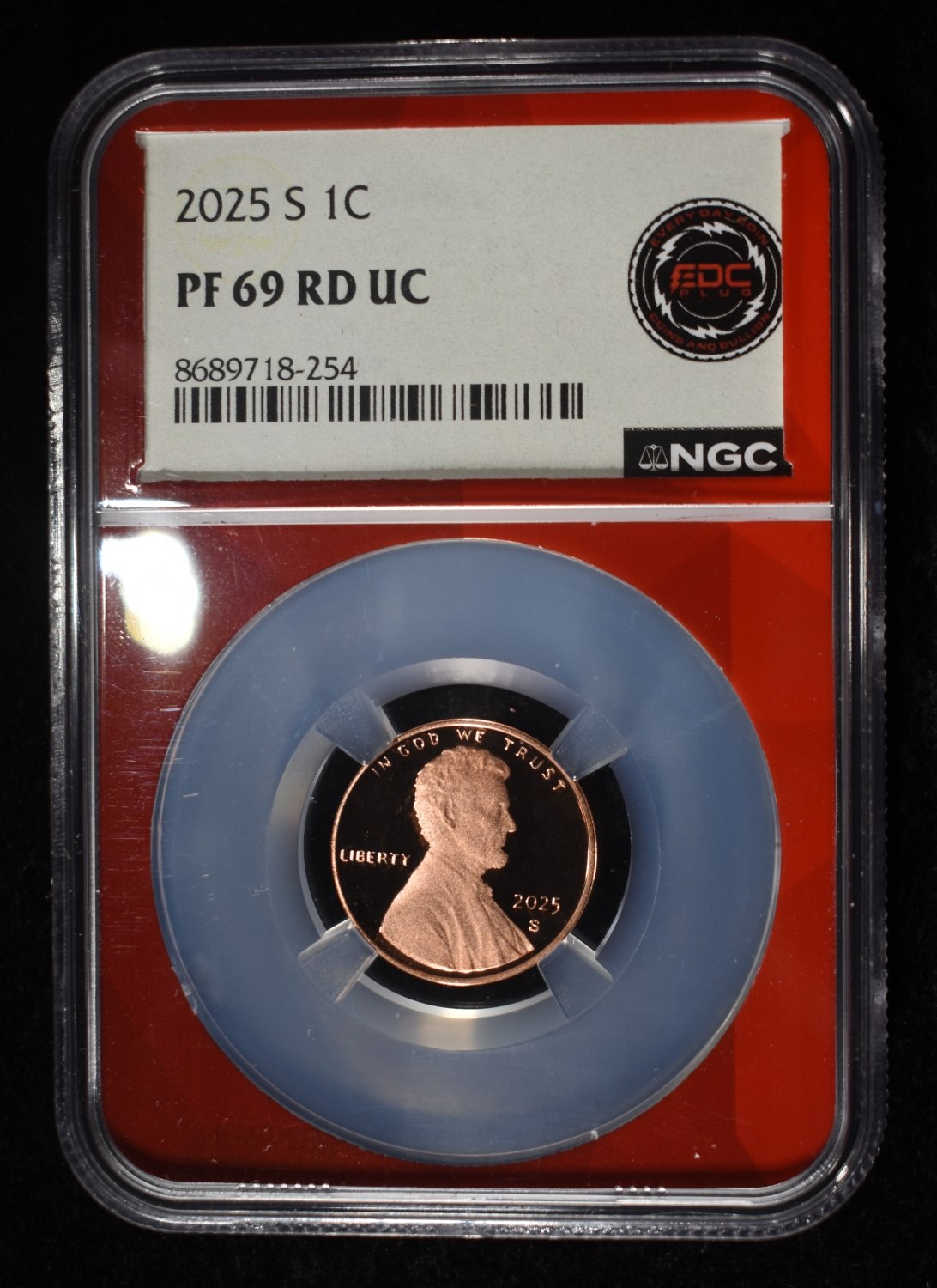 2025-S SHIELD CENT NGC PF69 RD UC