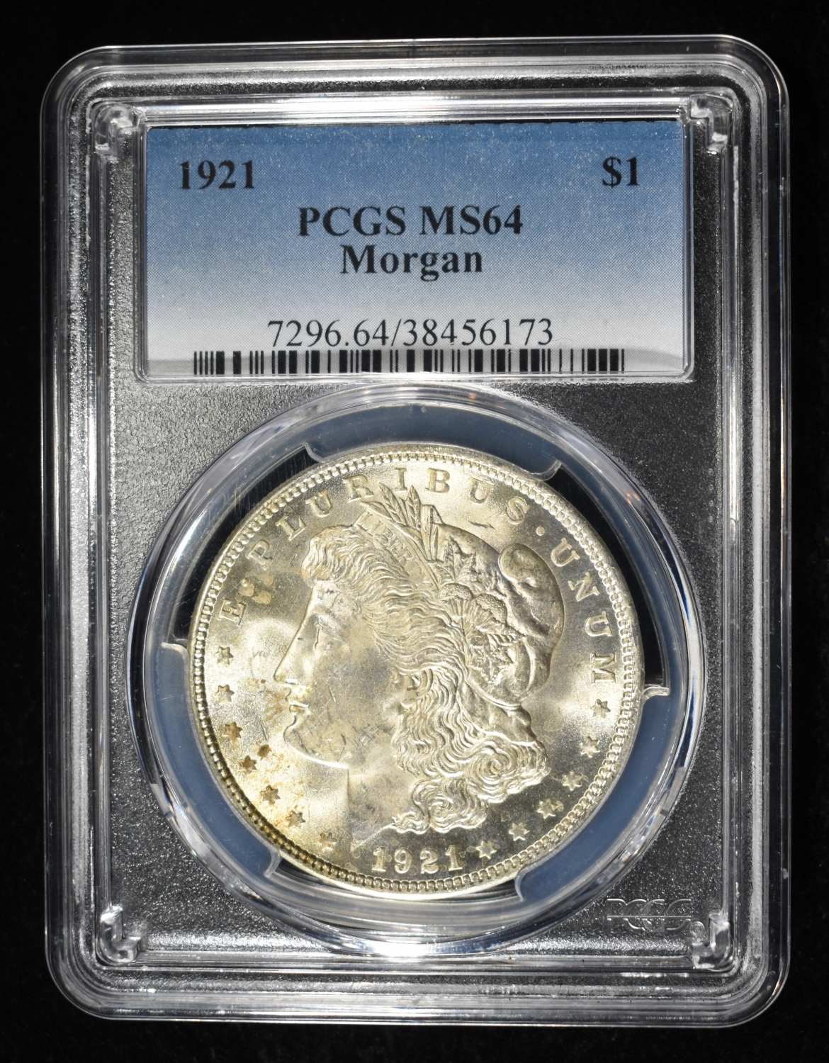 1921 MORGAN DOLLAR PCGS MS-64