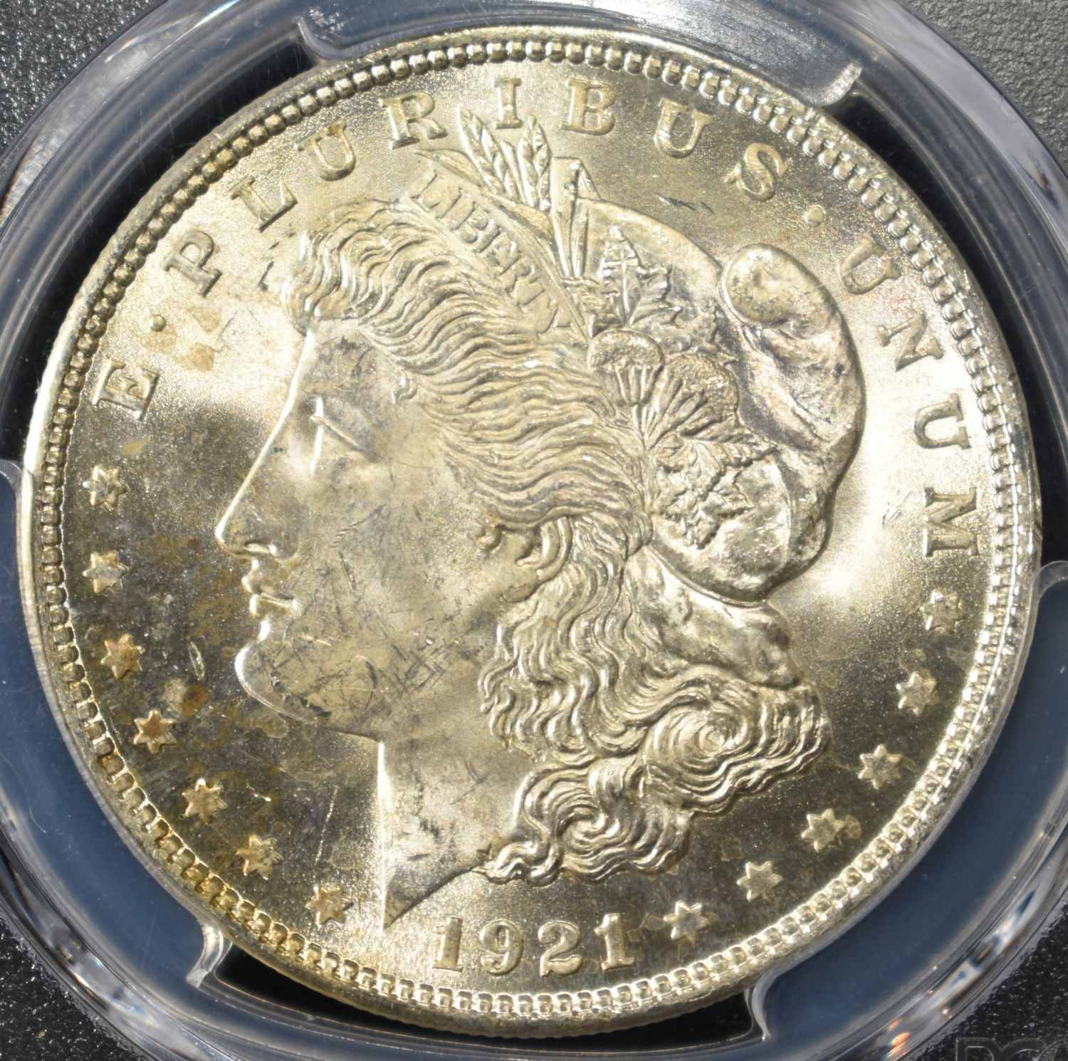 1921 MORGAN DOLLAR PCGS MS-64