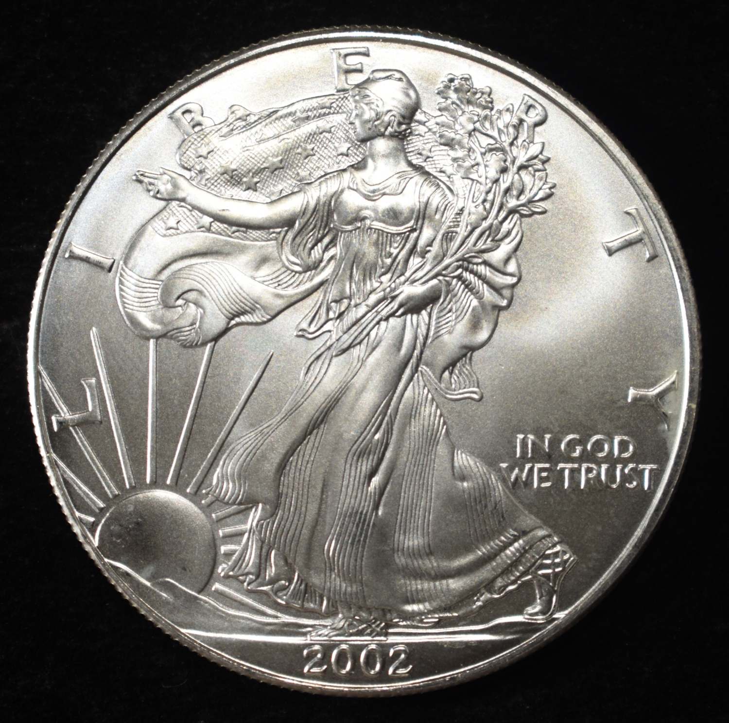2002 AMERICAN SILVER EAGLE