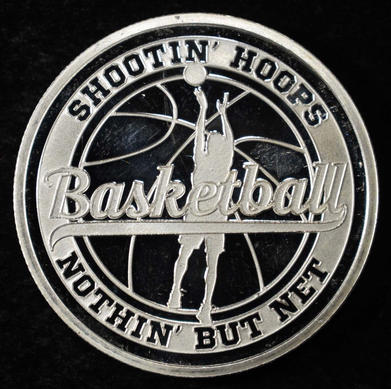 BASKETBALL 1 OZ .999 SILVER ROUND