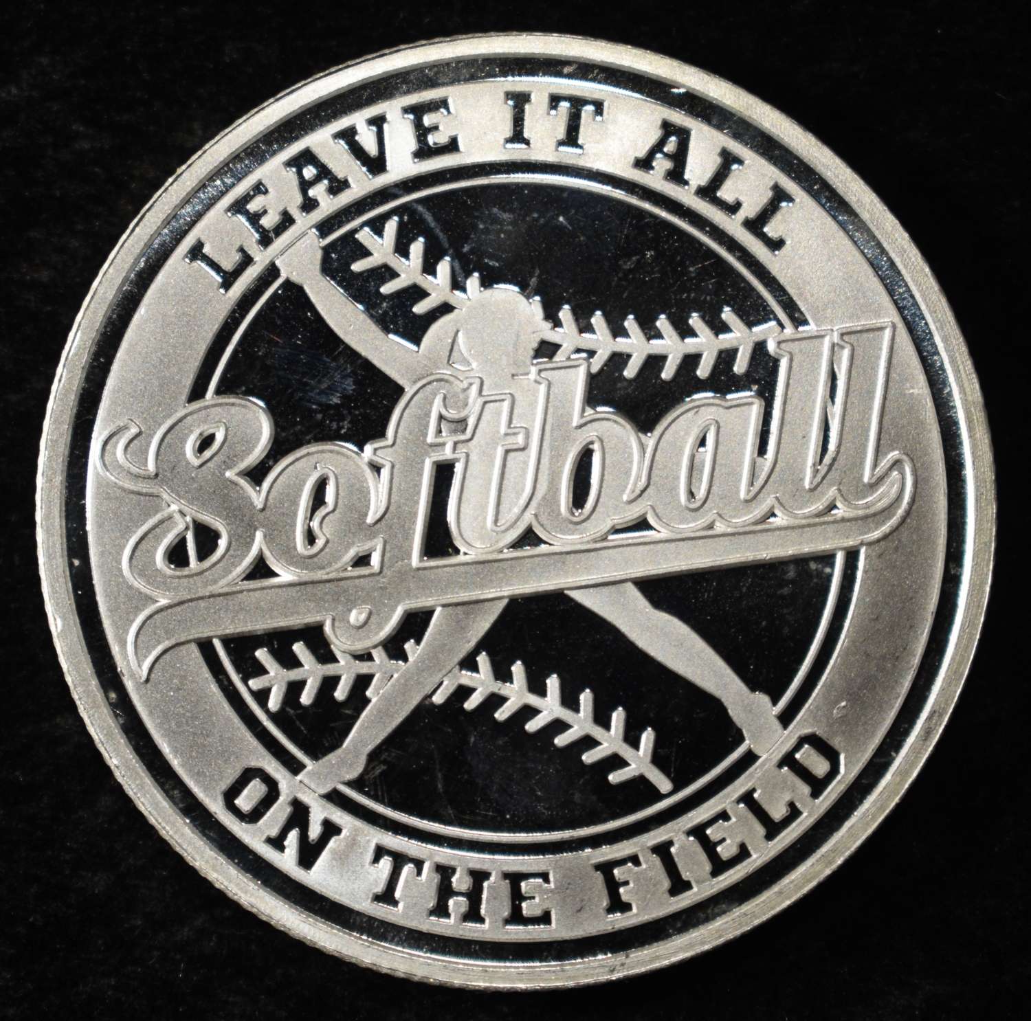 SOFTBALL 1 OZ .999 SILVER ROUND