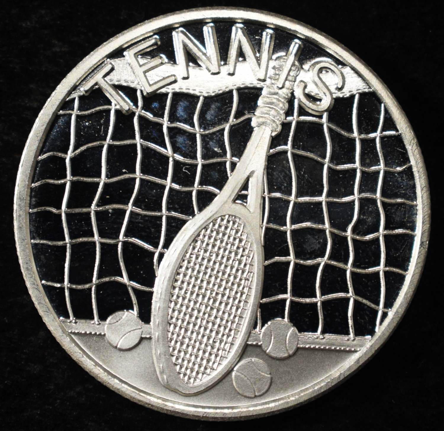 TENNIS 1 OZ .999 SILVER ROUND