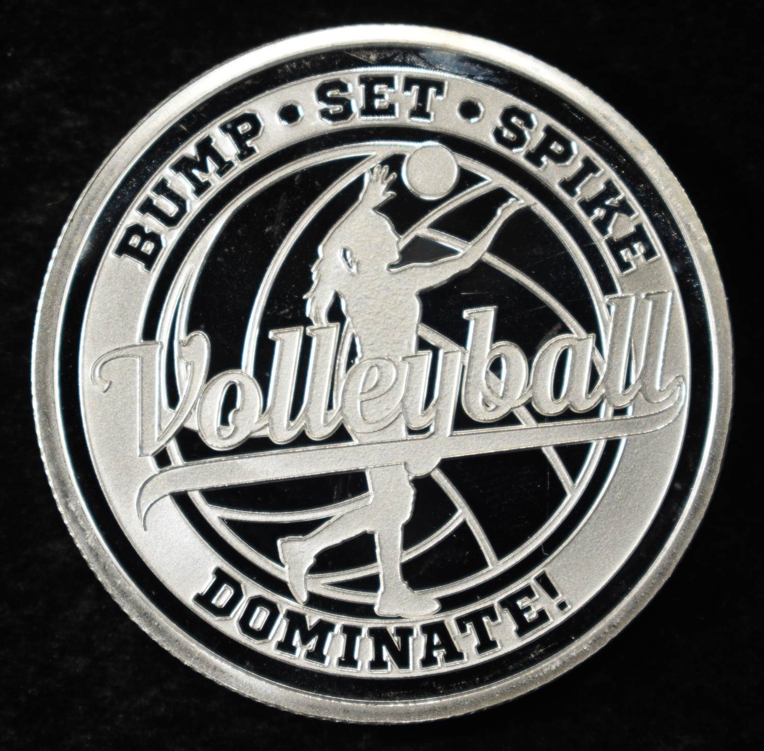 VOLLEYBALL 1 OZ .999 SILVER ROUND