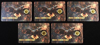 (5) 2026 NIUE 50C 1/1000TH .9999 GOLD. LEADERS IN ON-LINE AUCTIONS ESTIMATE $100 - $150.