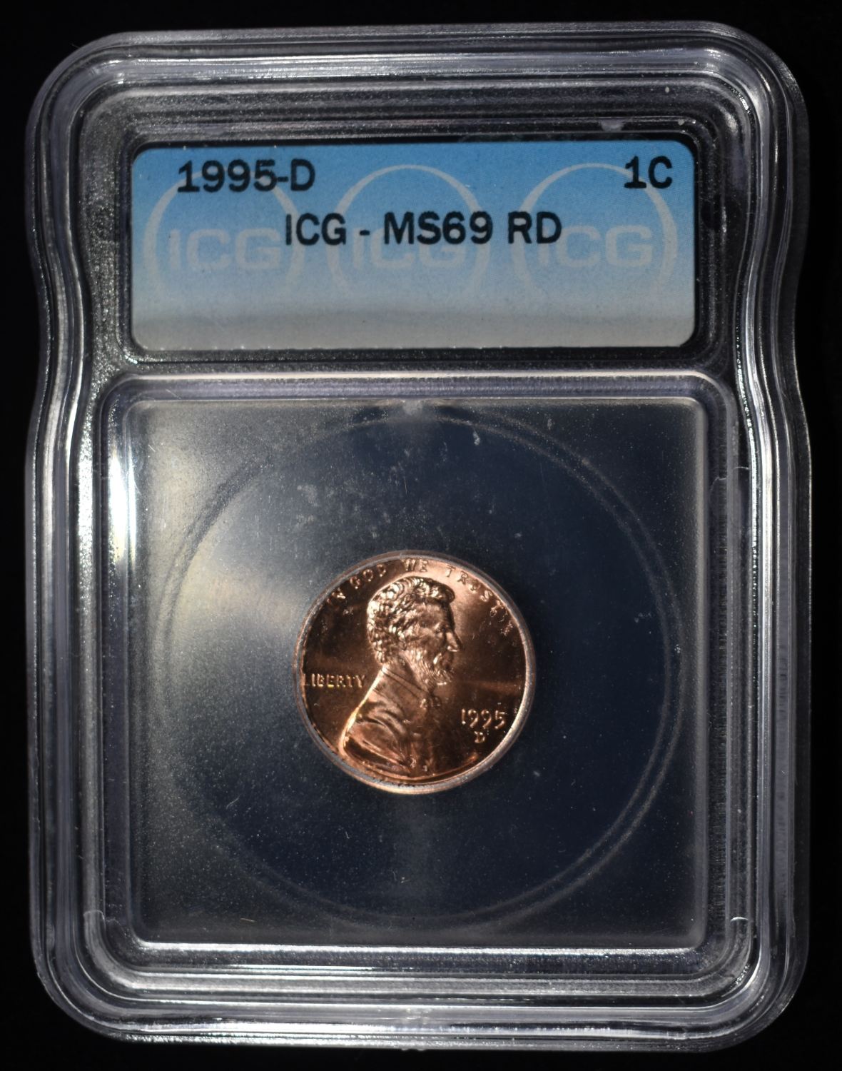 1995-D LINCOLN MEMORIAL CENT ICG MS69 RD
