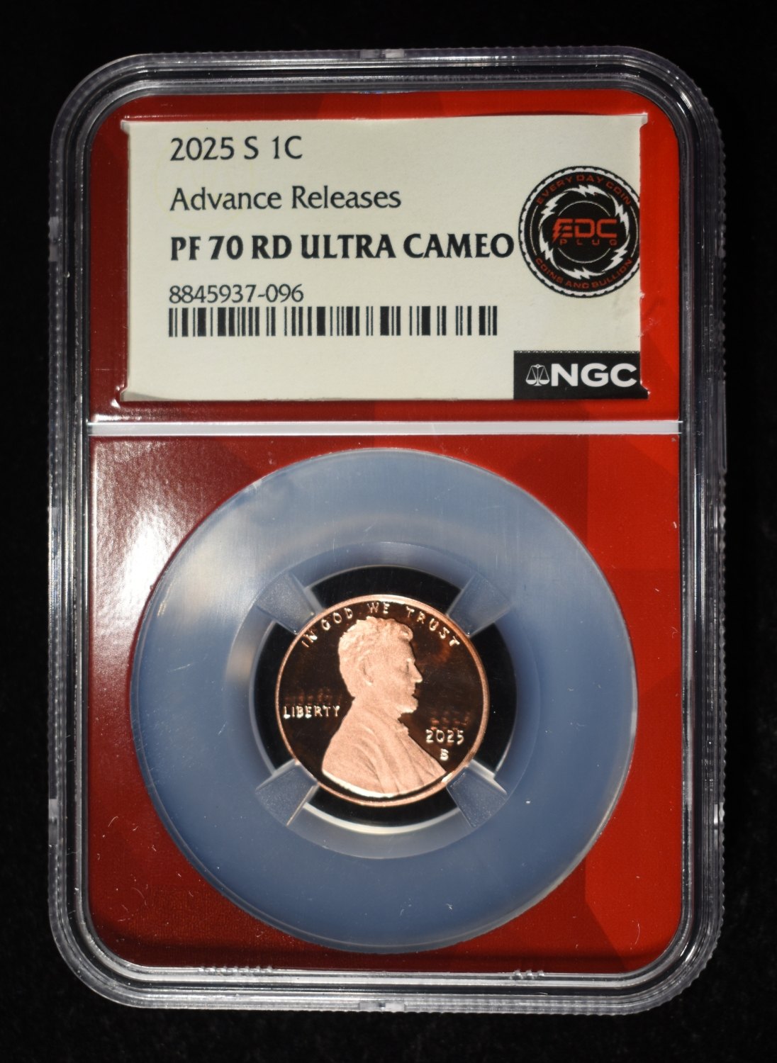 2025-S SHIELD LINCOLN CENT NGC PF70RD ULTRA CAMEO