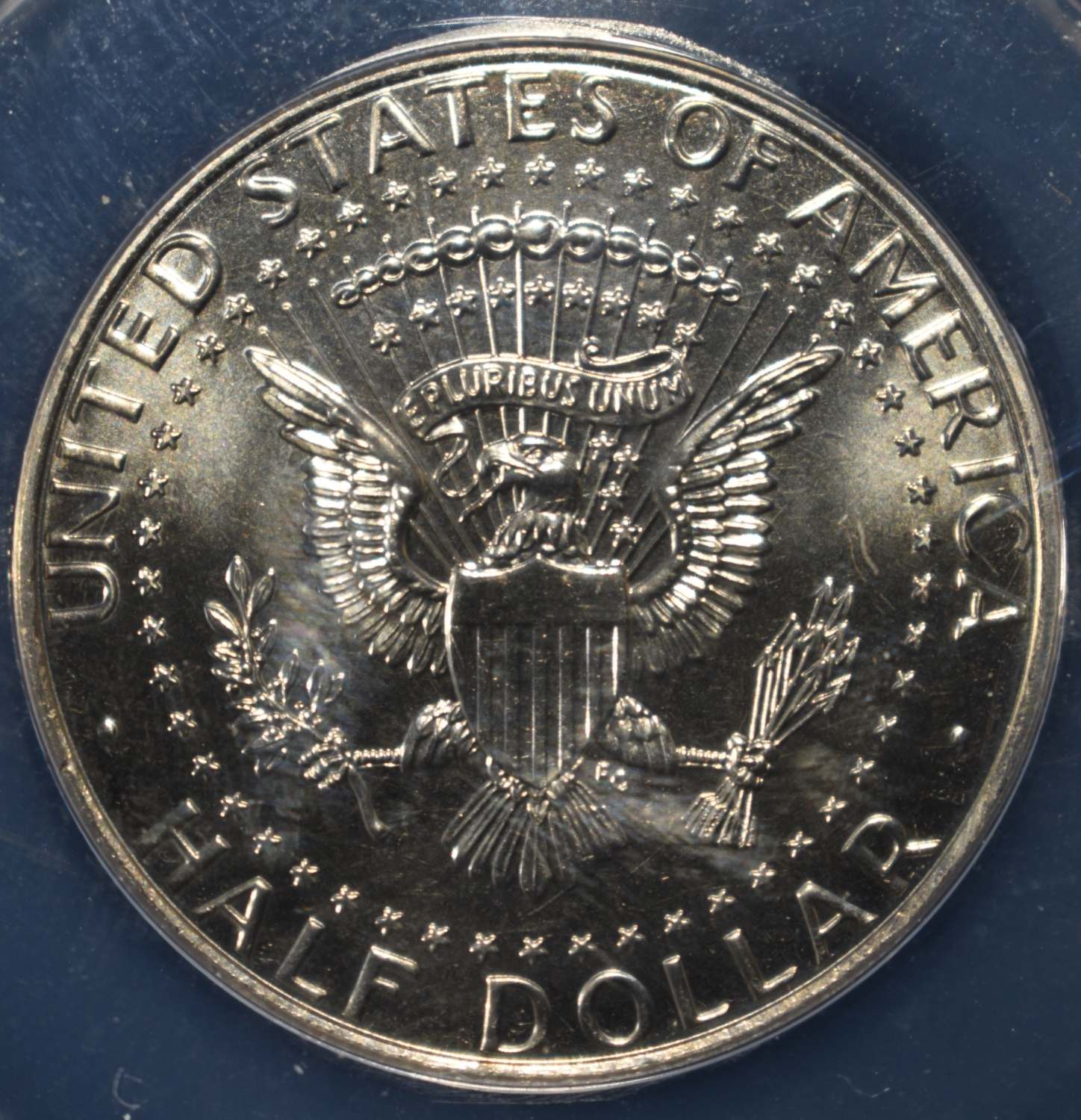 2014-D KENNEDY 50C ANACS HI-RELIEF 50TH ANNIV MS68