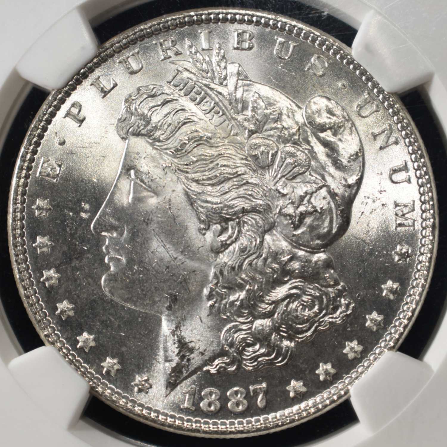 1887 MORGAN DOLLAR NGC MS-63 OLATHE HOARD