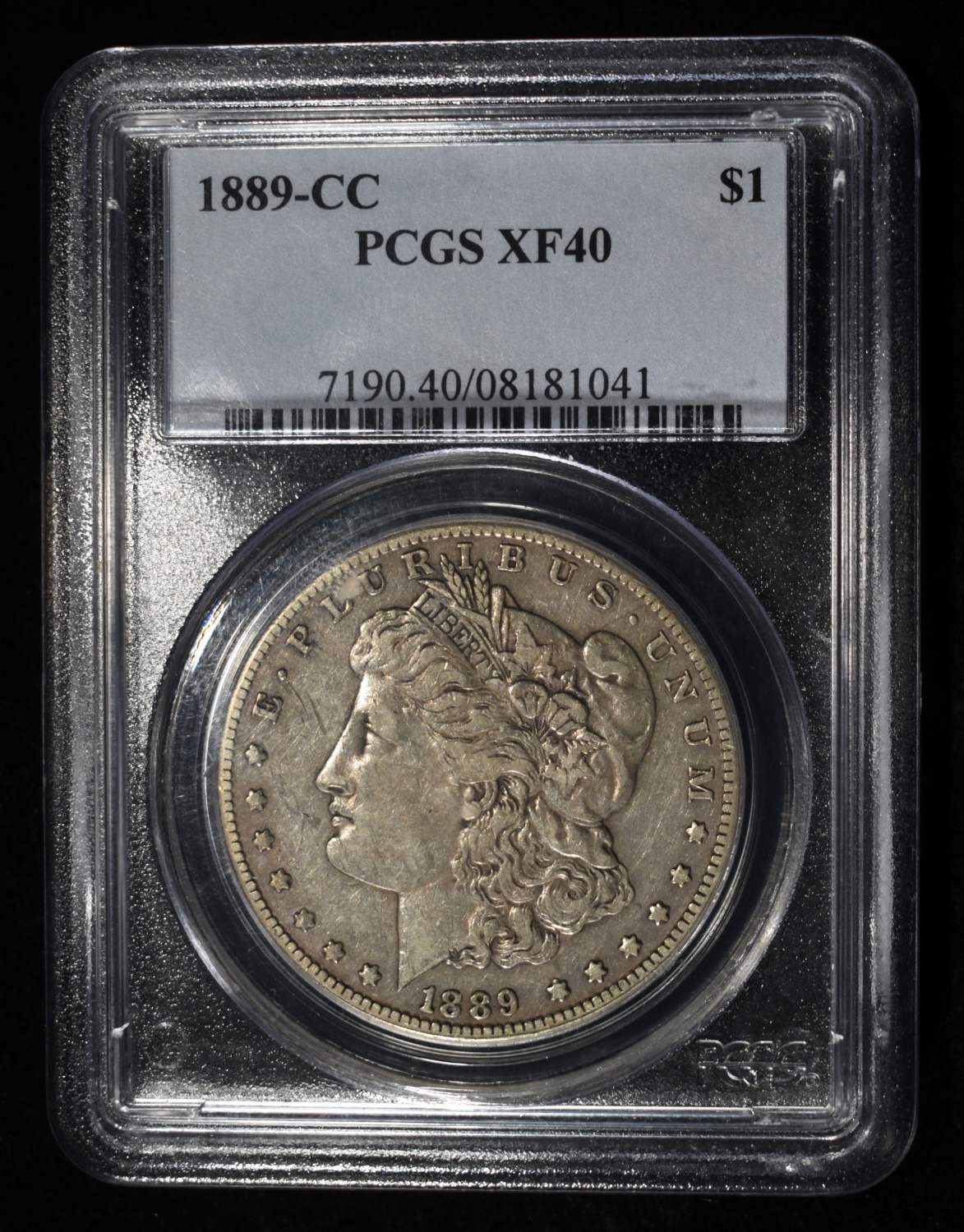 1889-CC MORGAN DOLLAR PCGS XF-40