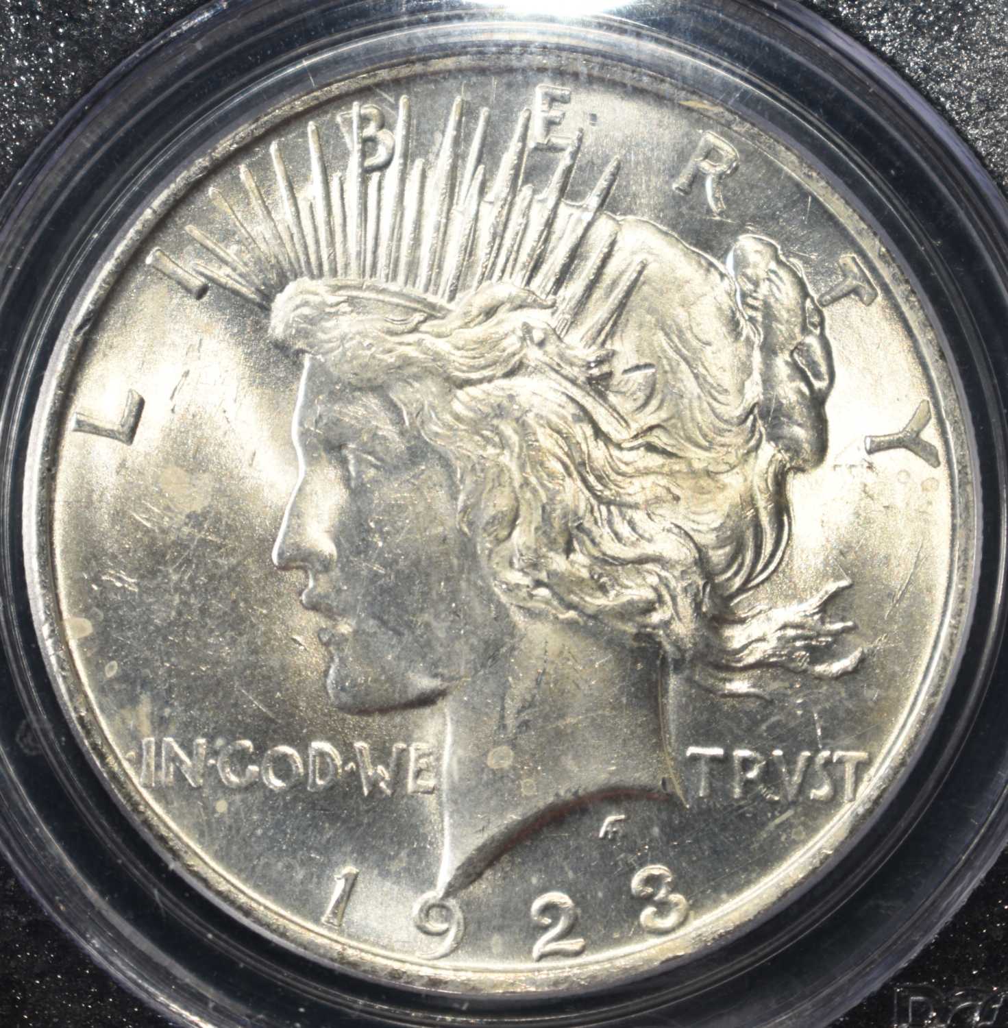 1923 PEACE DOLLAR PCGS MS63