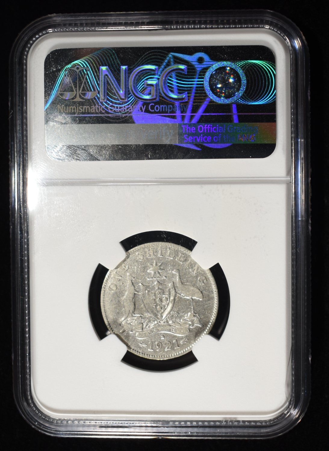 1921(S) AUSTRALIA 1S NGC FINE DETAIL CLEANED