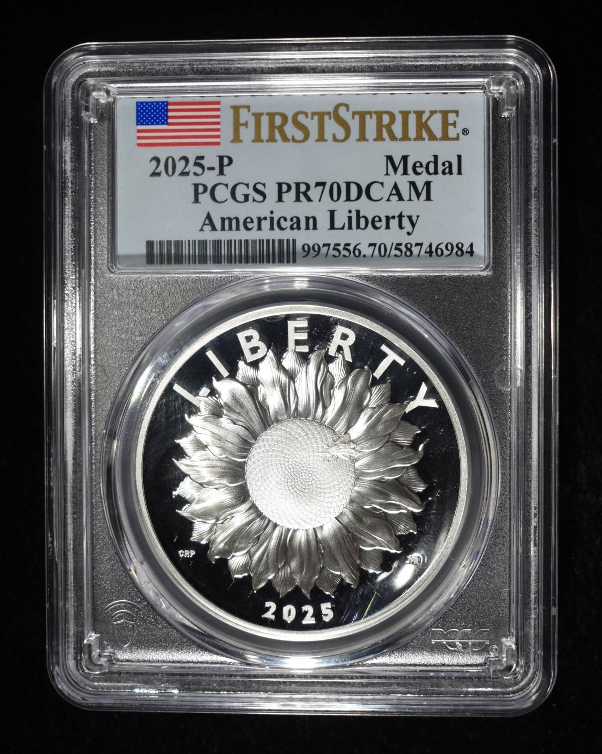 2025-P AMERICAN LIBERTY MEDAL PCGS PR70 DCAM