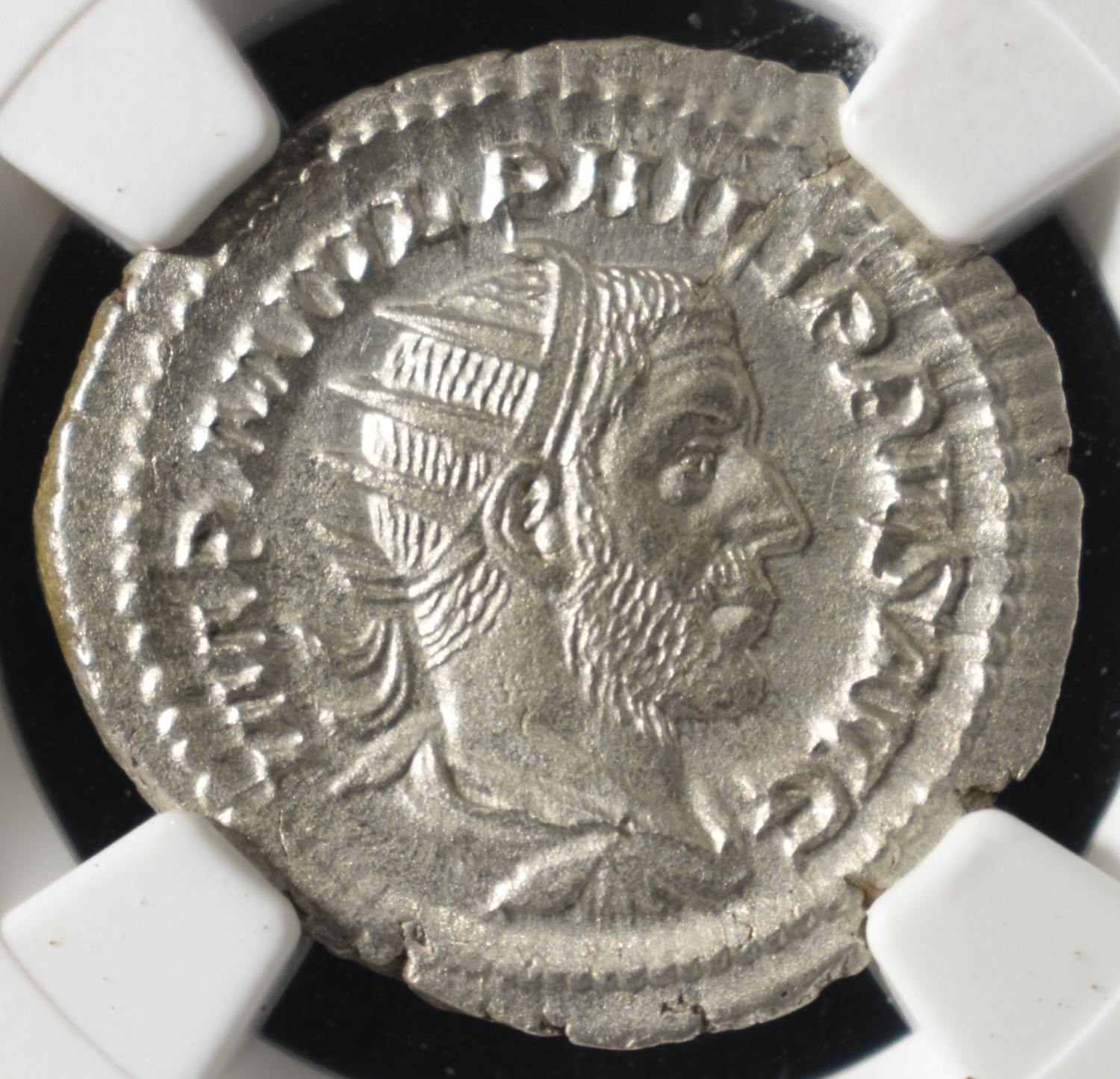 AD 244-249 PHILIP I AR DOUBLE-DENARIUS NGC MS