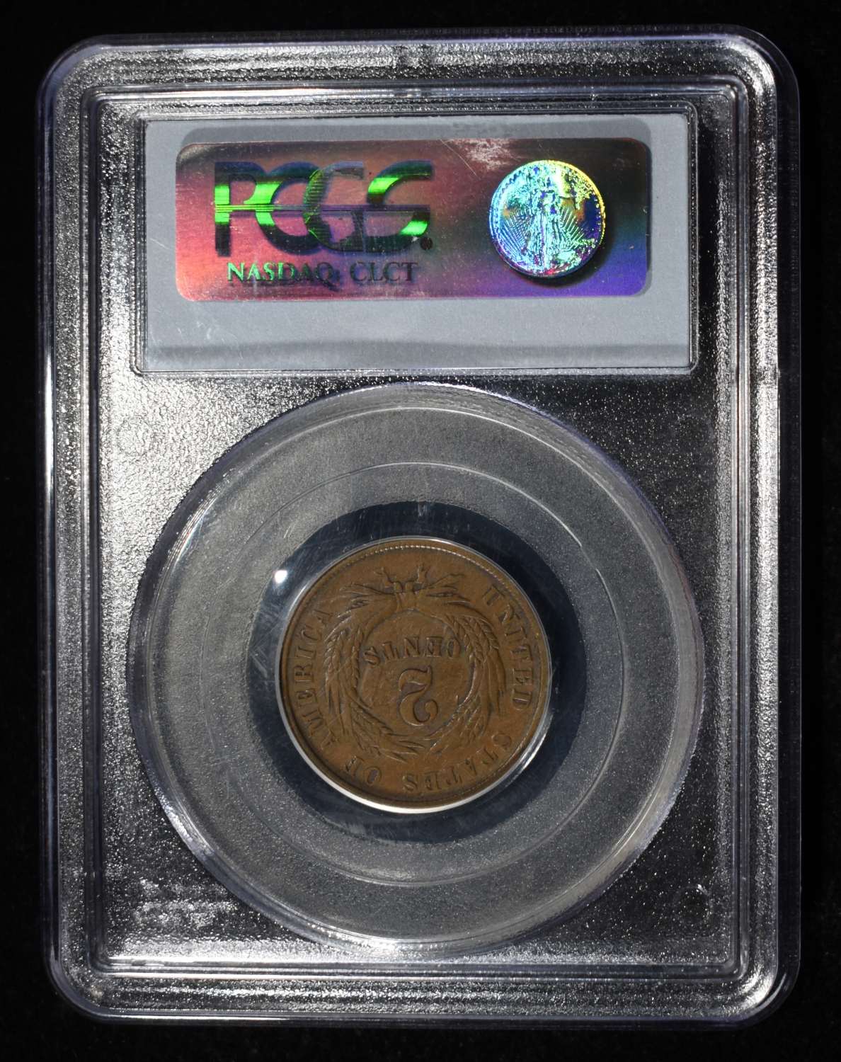 1864 TWO CENT PIECE PCGS F-15