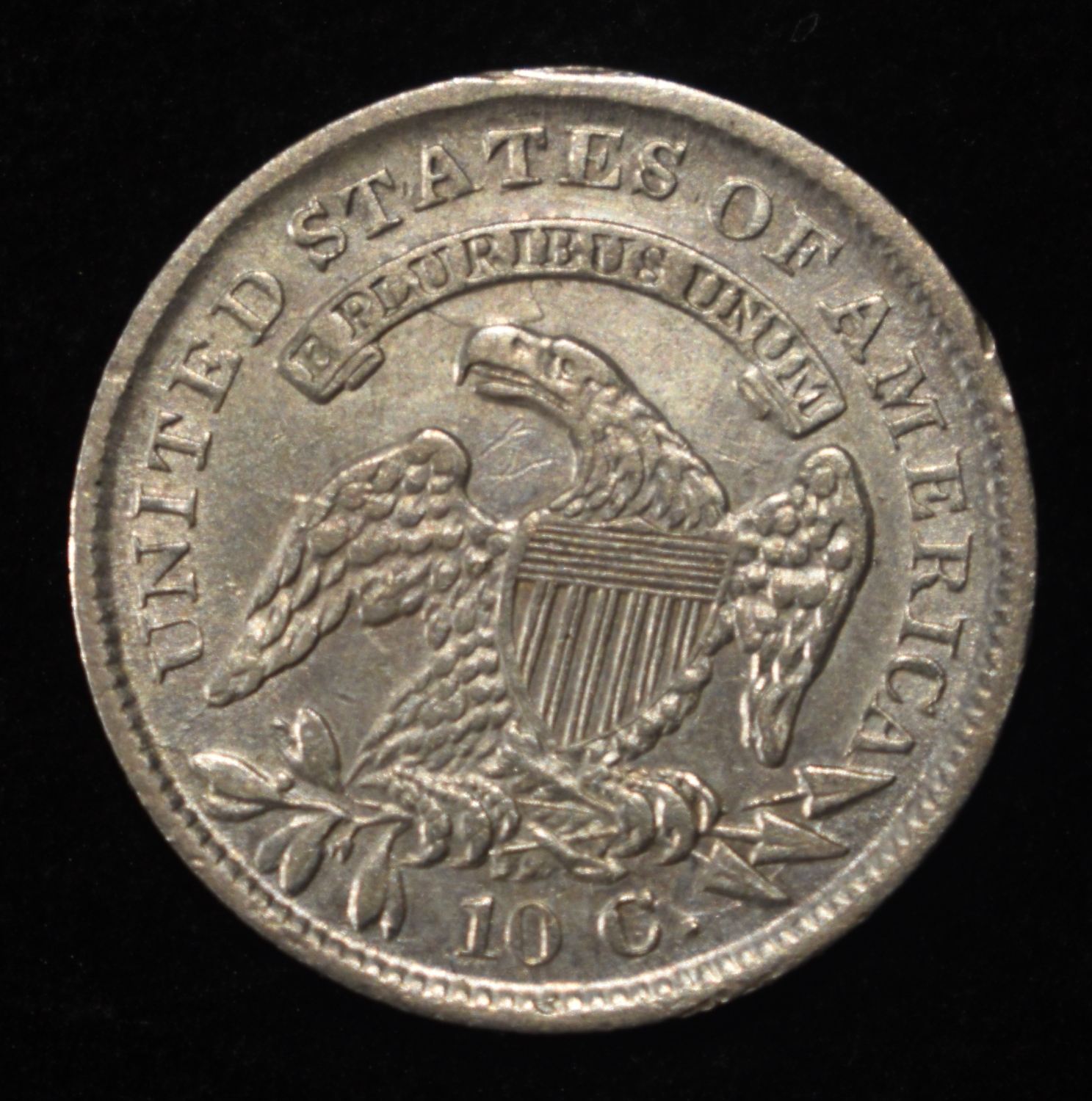 1836 CAPPED BUST DIME VF/XF