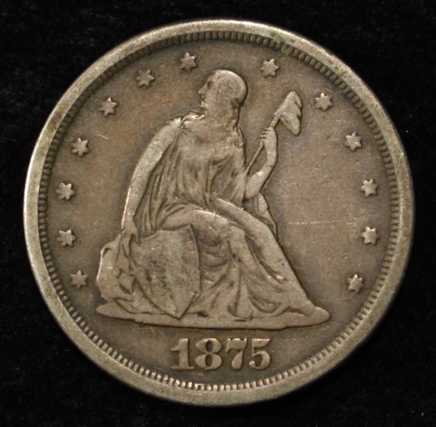 1875 20-CENT LIBERTY SEATED