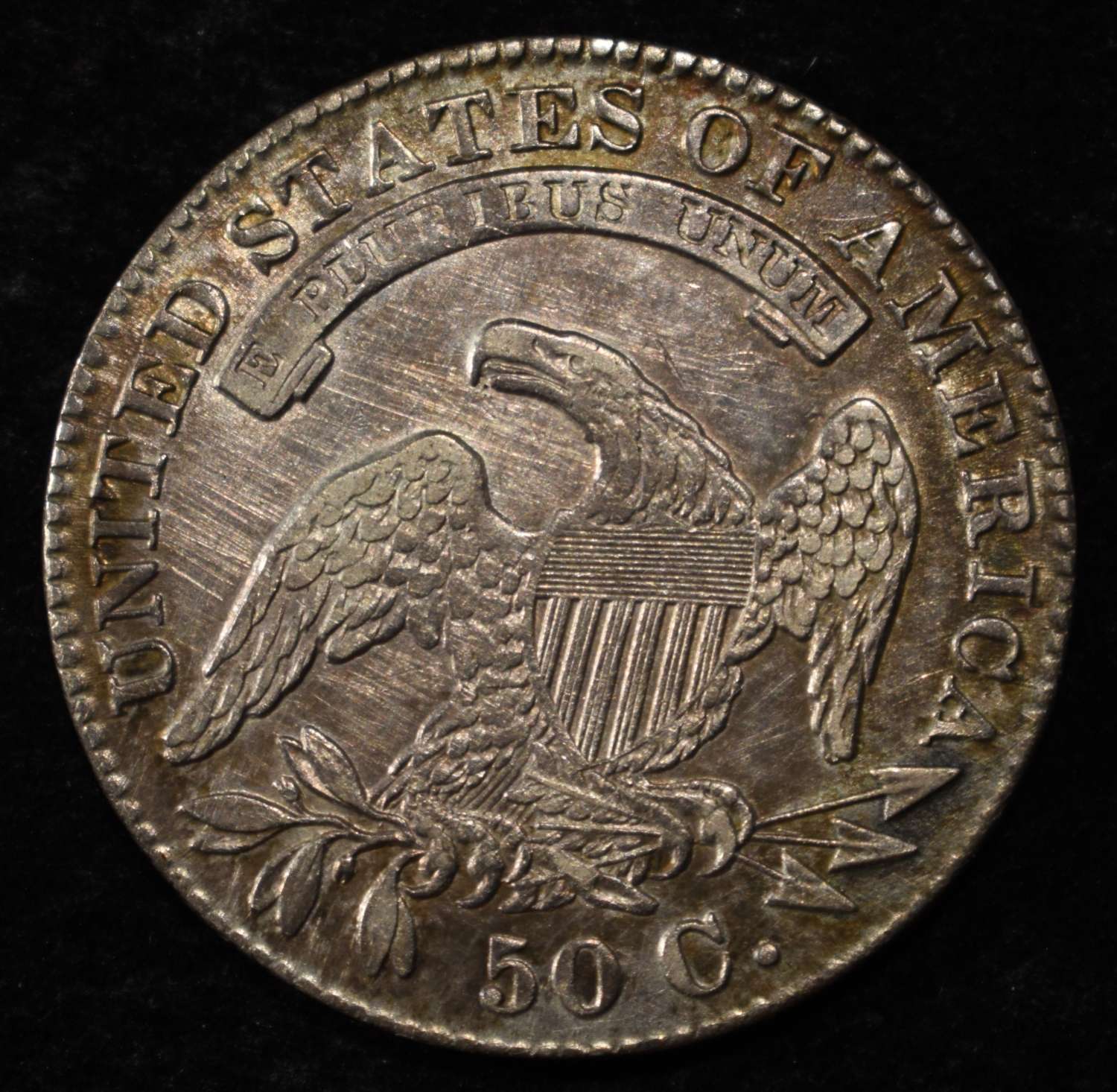 1830 BUST HALF DOLLAR AU
