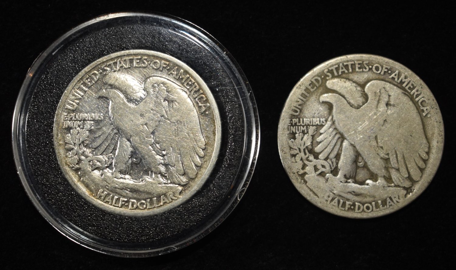 1917-S & 1935 WALKING LIBERTY HALF DOLLARS