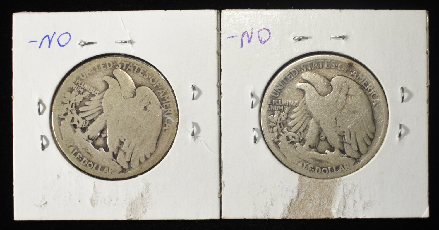 1919-P&S WALKING LIBERTY HALF DOLLARS