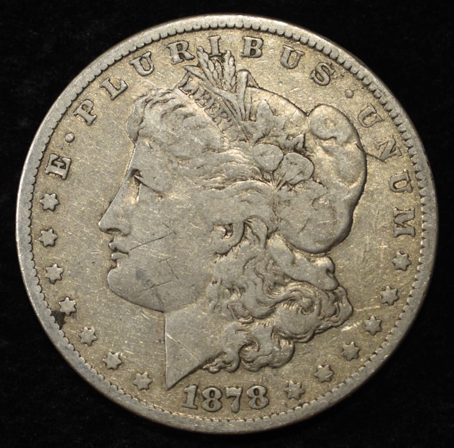 1878 7TF REV 79 MORGAN DOLLAR FINE