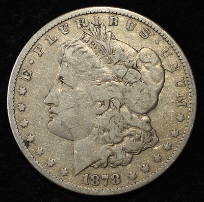 1878 7TF REV 79 MORGAN DOLLAR FINE. TOP RATED AUCTION HOUSE ESTIMATE $75 - $100.