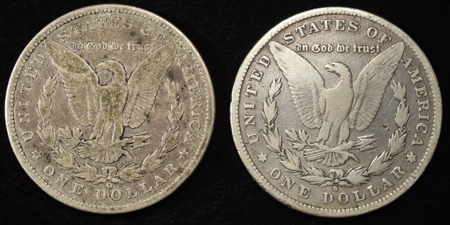 1880-O & 1900-O MORGAN DOLLARS