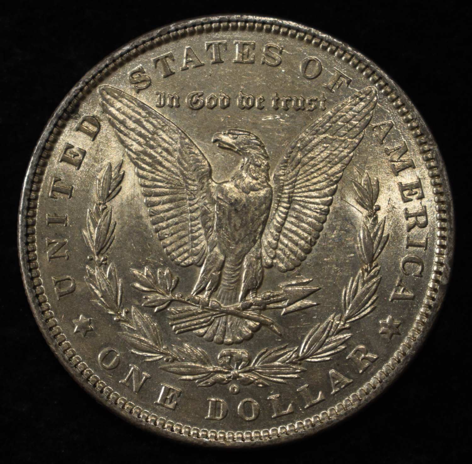 1880-O MORGAN DOLLAR AU