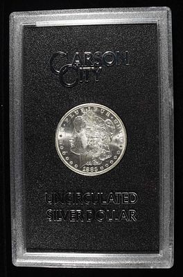 1883-CC MORGAN DOLLAR GSA CH BU. LEADERS IN ON-LINE AUCTIONS ESTIMATE $450 - $550.