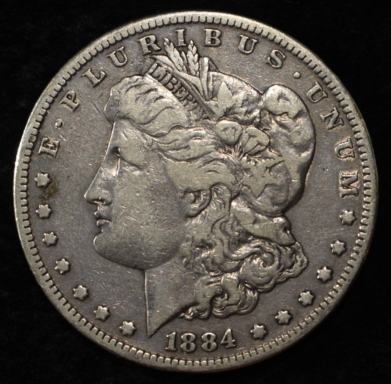 1884-S MORGAN DOLLAR VF - SCRATCHES
