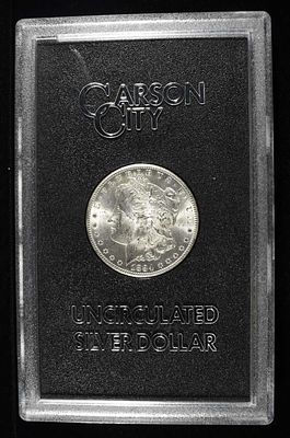 1884-CC MORGAN DOLLAR GSA CH BU. TOP RATED AUCTION HOUSE ESTIMATE $450 - $550.