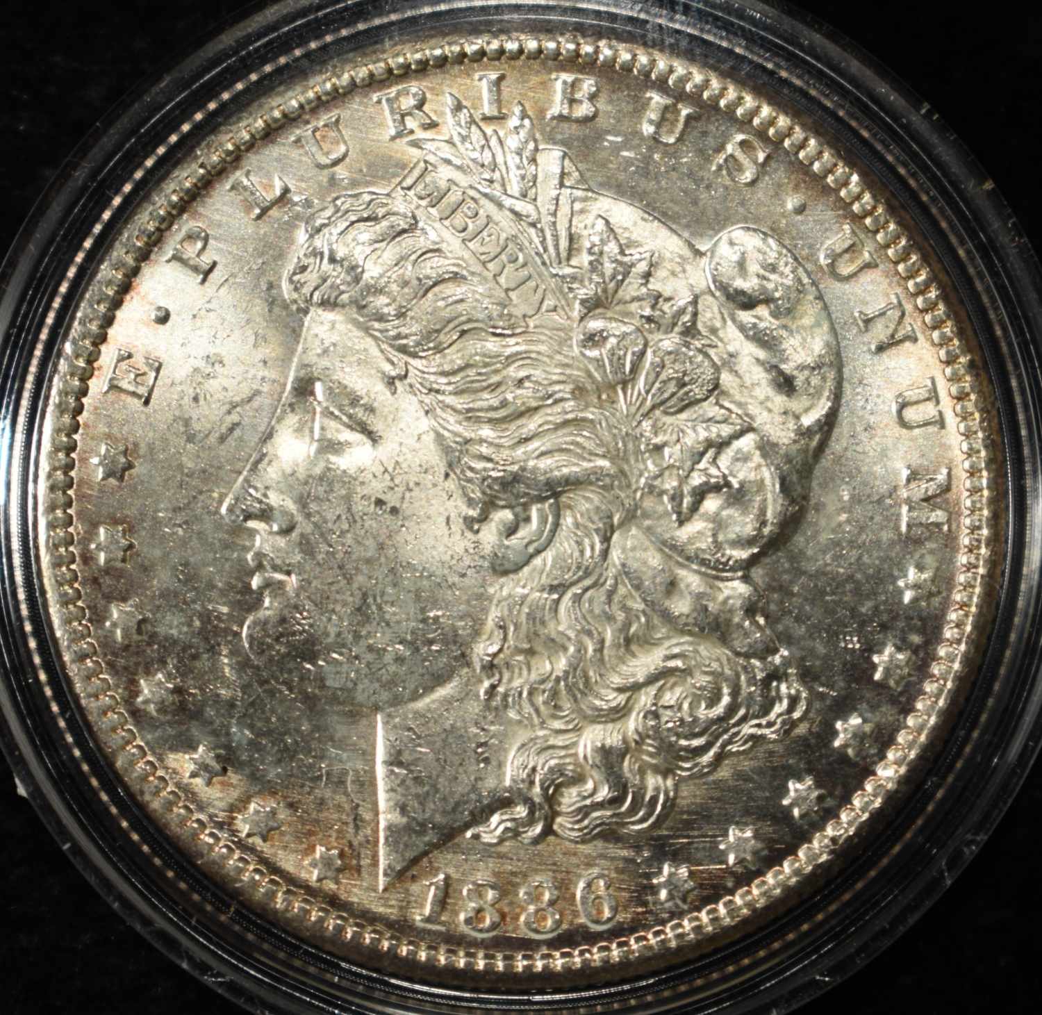 1886-S MORGAN DOLLAR CH BU