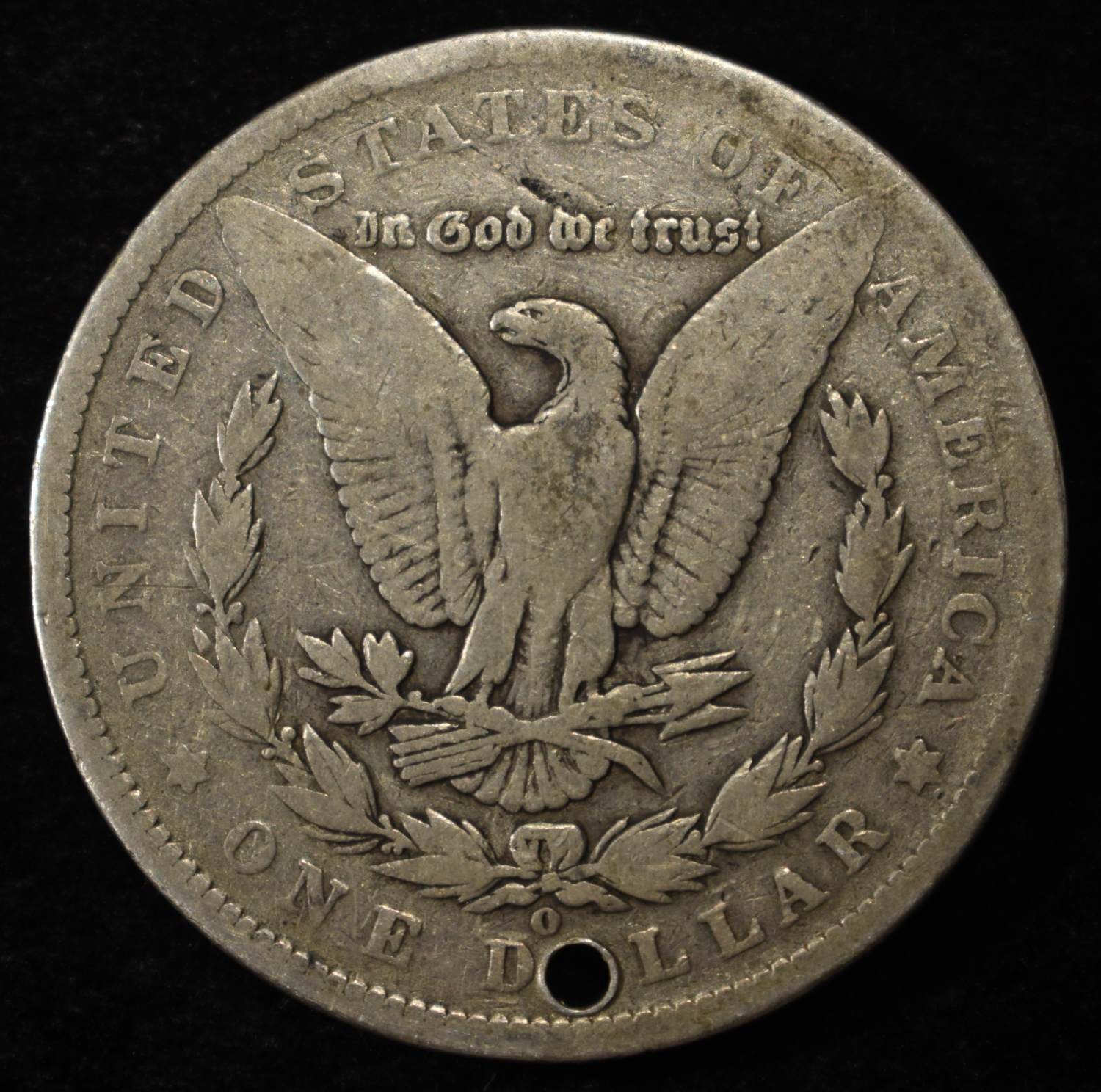 1889-O MORGAN DOLLAR HOLE
