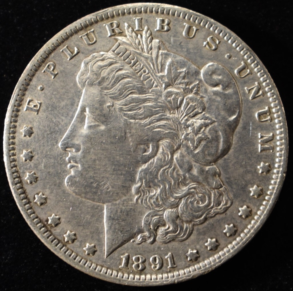 1891-O MORGAN DOLLAR XF/AU