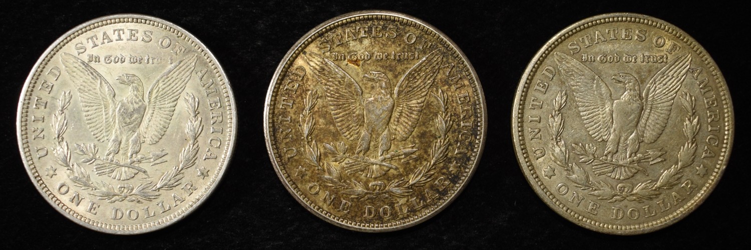 1921-P, D, & S MORGAN DOLLAR