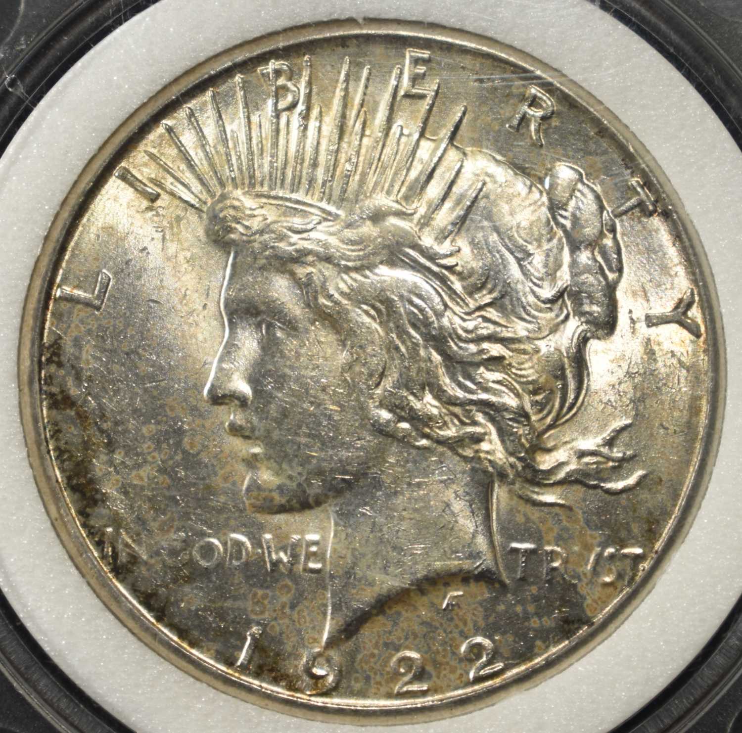 1922-S PEACE DOLLAR NAS GEM BU