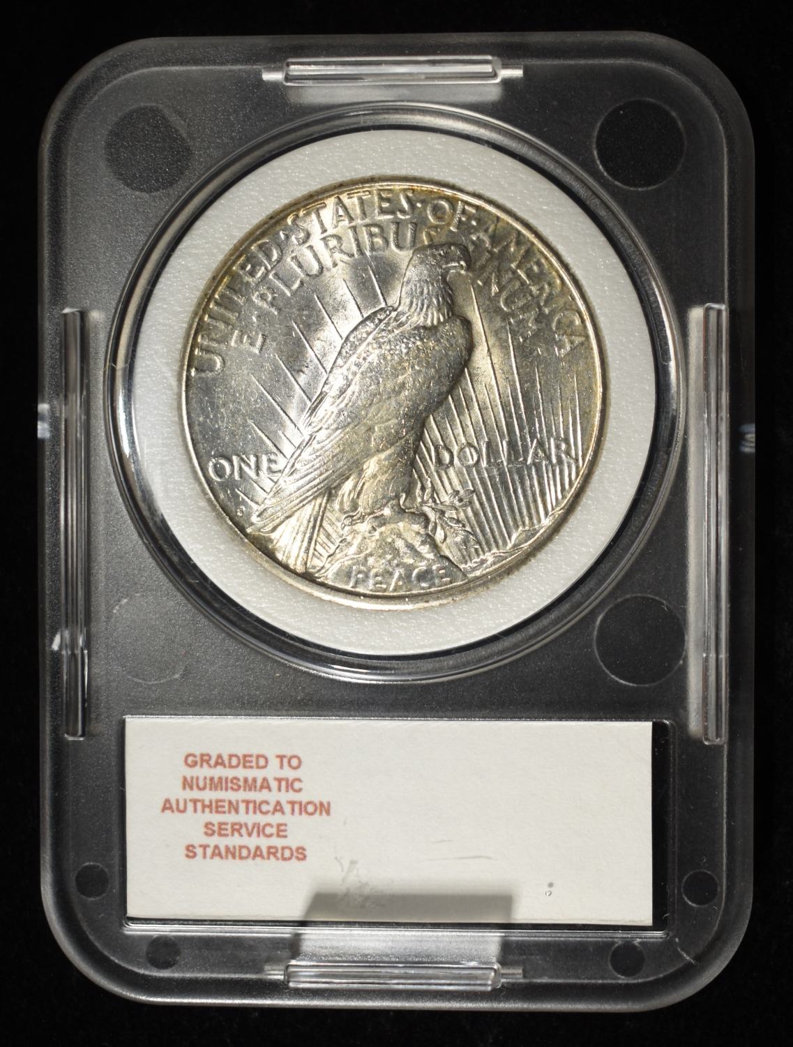 1922-S PEACE DOLLAR NAS GEM BU