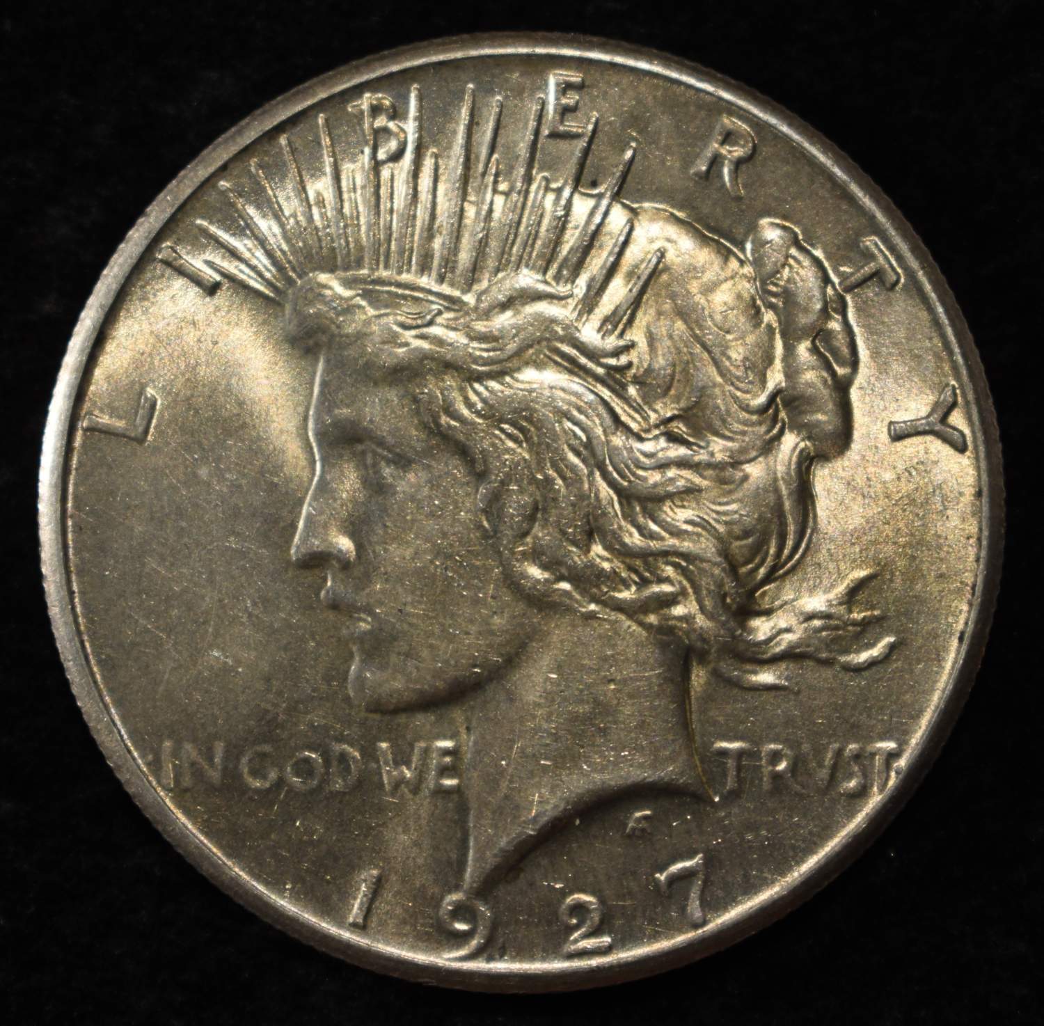 1927 PEACE DOLLAR AU/BU