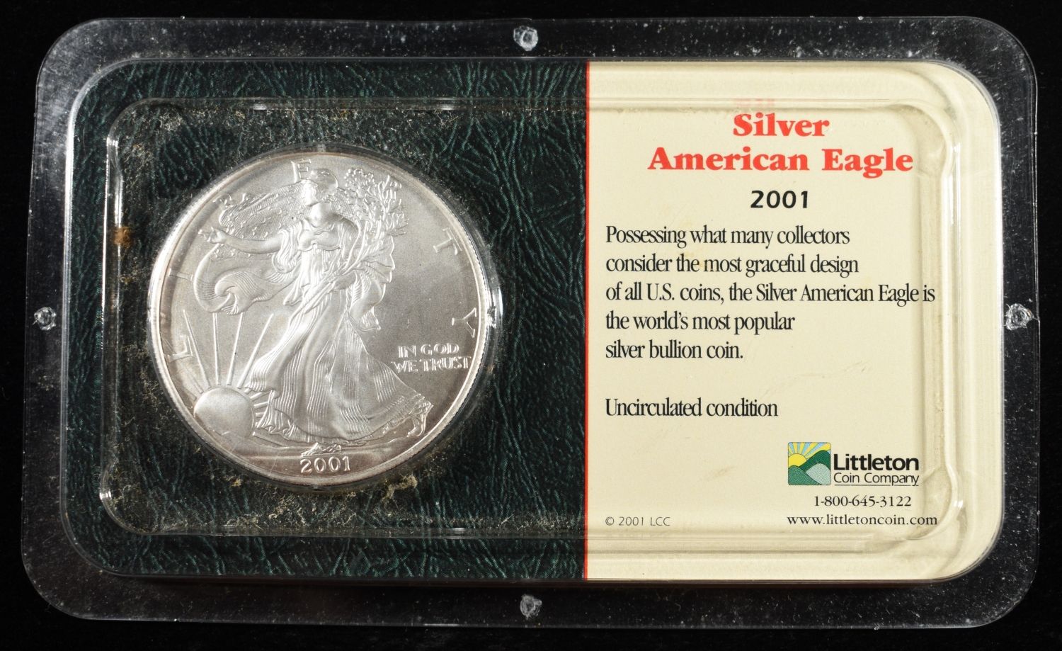 2001 AMERICAN SILVER EAGLE