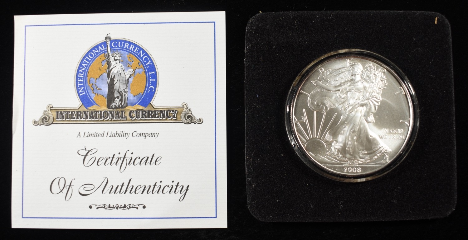 2008 AMERICAN SILVER EAGLE